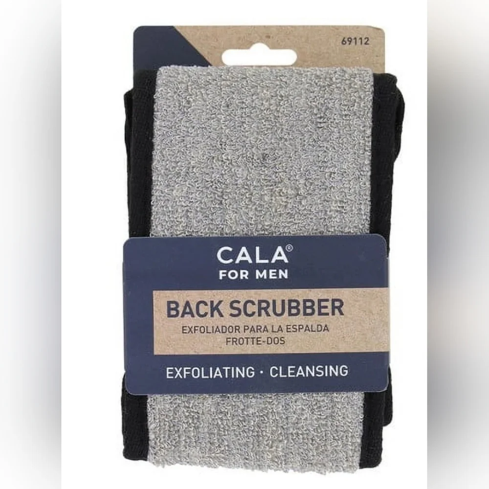 CALA Gray Back Scrubber for Men, NIP